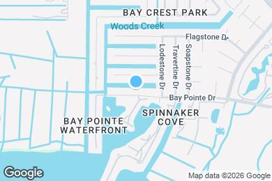 Map image of the property - 8733 Bay Pointe Dr