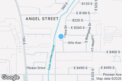 Map image of the property - 8330 S Bryce Dr