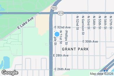 Map image of the property - 3707 Temple St