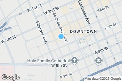 Map image of the property - 100 W 5th St