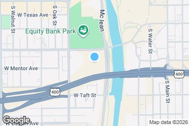Map image of the property - Waterwalk Wichita - Downtown