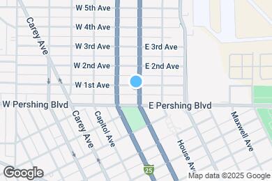 Map image of the property - 123 E 1st Ave