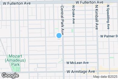 Map image of the property - 3613 W Palmer St