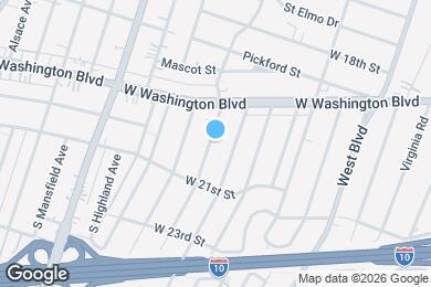 Map image of the property - 1942 1/2 S Rimpau Blvd