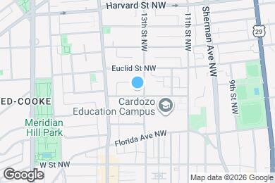 Map image of the property - 1305 Clifton St NW