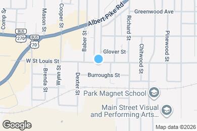 Map image of the property - 1709 W St Louis St