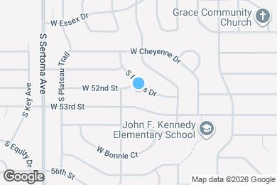 Map image of the property - 4 bed 2 bath home with attached garage!