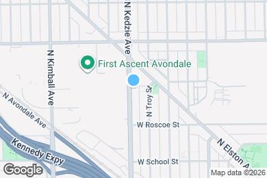 Map image of the property - 3457 N Kedzie Ave