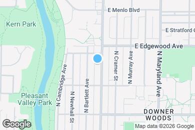 Map image of the property - 3453 N Oakland Ave