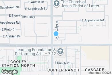 Map image of the property - 4029 E Amoroso Dr