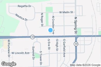 Map image of the property - 1014 W Grand Ave
