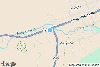 Map image of the property - 208 W Mount Rushmore Rd