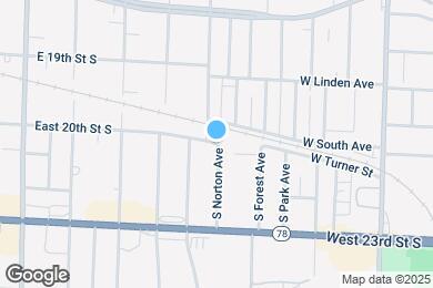 Map image of the property - 18601 East 20th St S