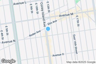 Map image of the property - 1711 Coney Island Ave