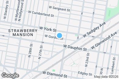 Map image of the property - 2530 W Gordon St