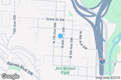 Map image of the property - 421 N 6th Ave SW