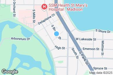 Map image of the property - 930 S Brooks St
