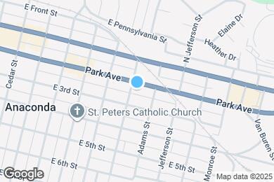 Map image of the property - 905 E Park Ave