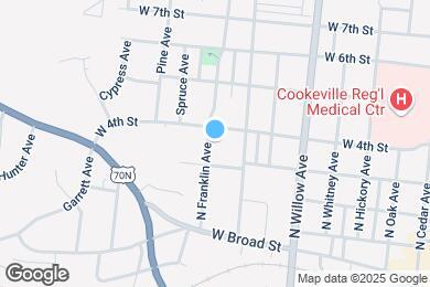 Map image of the property - 325 N Franklin Ave