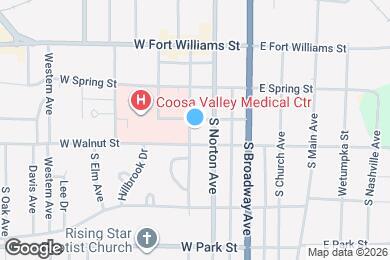 Map image of the property - 166 S Anniston Ave