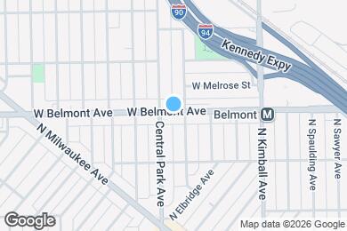 Map image of the property - 3545 W Belmont Ave