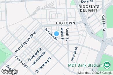 Map image of the property - 1102 W Cross St