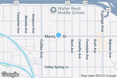 Map image of the property - 11594 Moorpark St