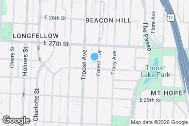 Map image of the property - 2732 Forest Ave