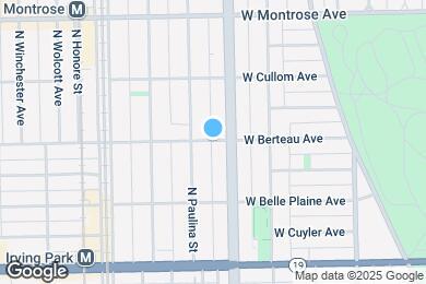 Map image of the property - 1615 W Berteau Ave