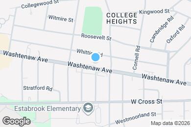 Map image of the property - 1620 Washtenaw Ave