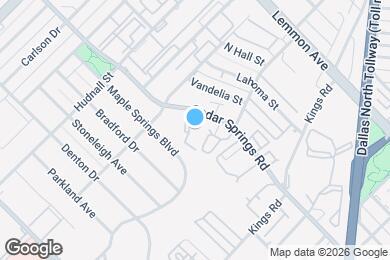 Map image of the property - 5041 Cedar Springs Rd