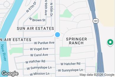 Map image of the property - 9468 W Purdue Ave