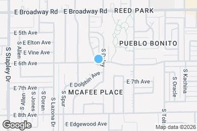 Map image of the property - 1537 E 6th Ave