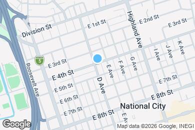 Map image of the property - 412 E 4th St