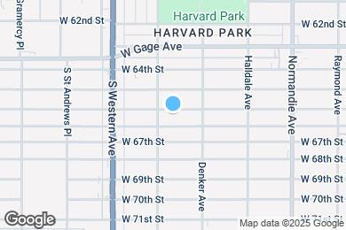 Map image of the property - 1642 W 65th Pl