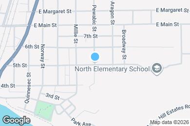 Map image of the property - 501 Pewabic St