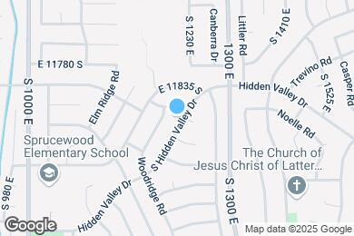 Map image of the property - 11888 S Hidden Valley Dr