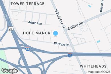 Map image of the property - 126 W Hope Dr