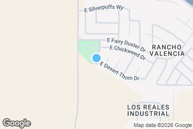 Map image of the property - 4786 E Desert Thorn Dr
