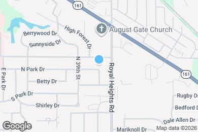 Map image of the property - 3801 N Park Dr