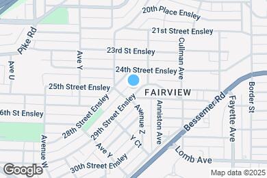 Map image of the property - 2616 29th Street Ensley