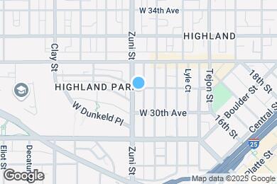 Map image of the property - 2324 W 31st Ave