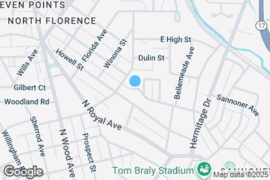 Map image of the property - 620 Simpson St