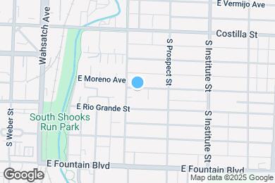 Map image of the property - 713 E Moreno Ave