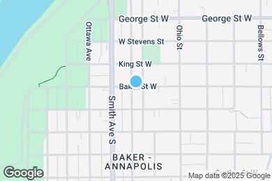 Map image of the property - 358 Baker St W