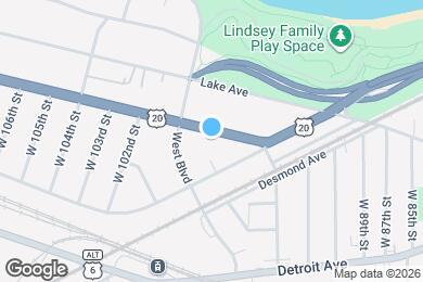 Map image of the property - 9711 Clifton Blvd