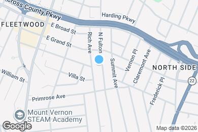 Map image of the property - 342 N Fulton Ave