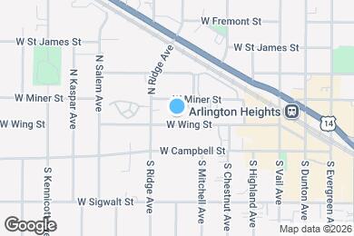 Map image of the property - 500 W Wing St