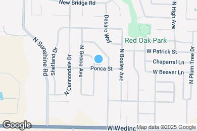 Map image of the property - 1474 N Caddo Ave