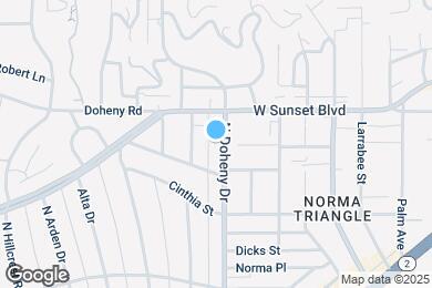 Map image of the property - 999 N Doheny Dr